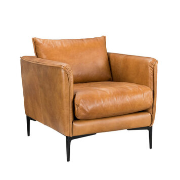 ABBINGTON LEATHER CLUB CHAIR
