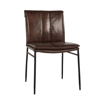 MYERS LEATHER DINING CHAIR