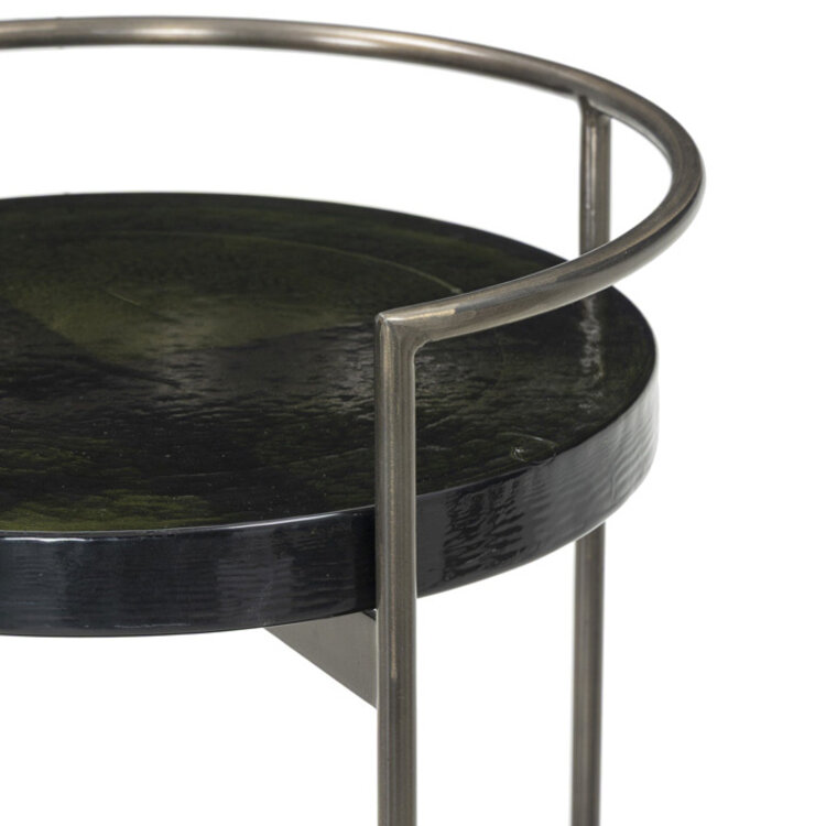 MIRA BAR CART CAST GLASS