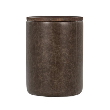 CASSIE LEATHER END TABLE