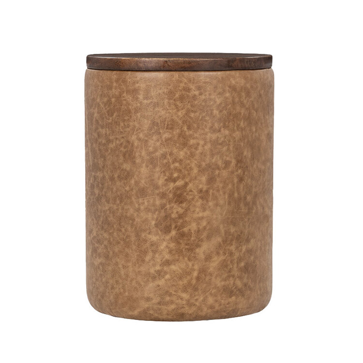 CASSIE LEATHER END TABLE