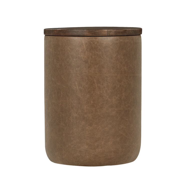 CASSIE LEATHER END TABLE