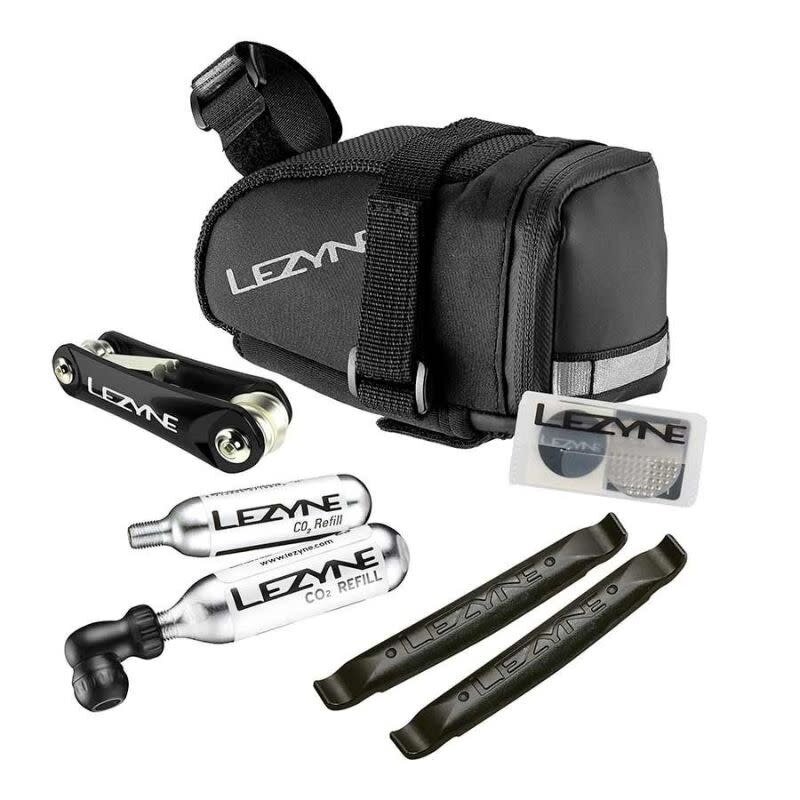 Lezyne Lezyne, M-Caddy CO2 Kit, CO2 Inflator, Threaded, Presta, Schrader, Saddle bag, 2x16g