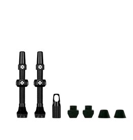 Muc-Off Muc-Off, V2, Tubeless Valve, Presta, 44mm, Black, Pair