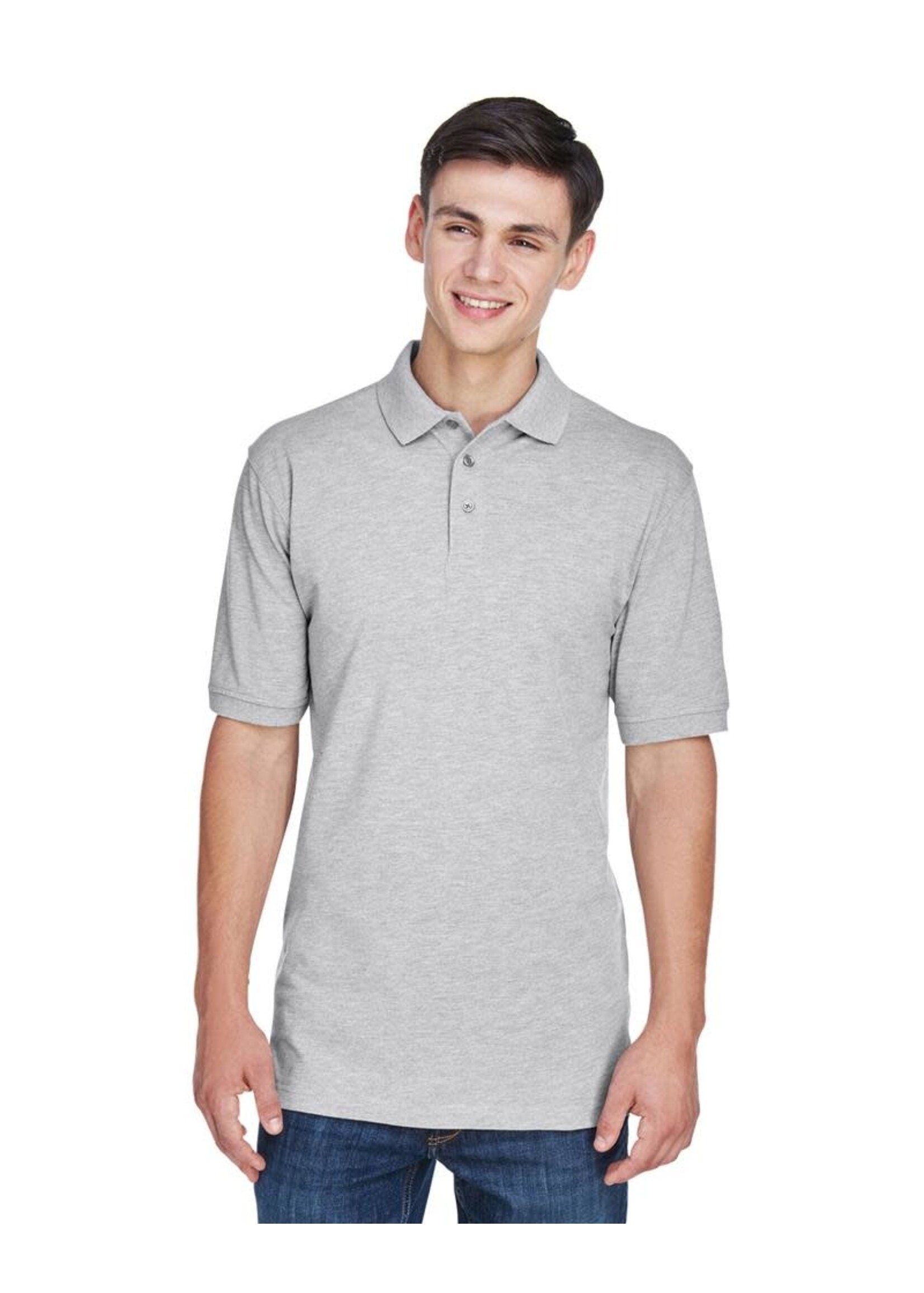 Harriton Men's 5.6 oz. Easy Blend Polo