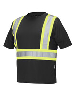 Forcefield Forcefield Hi Vis Crew Neck Short Sleeve Safety Tee Shirt with Chest Pocket