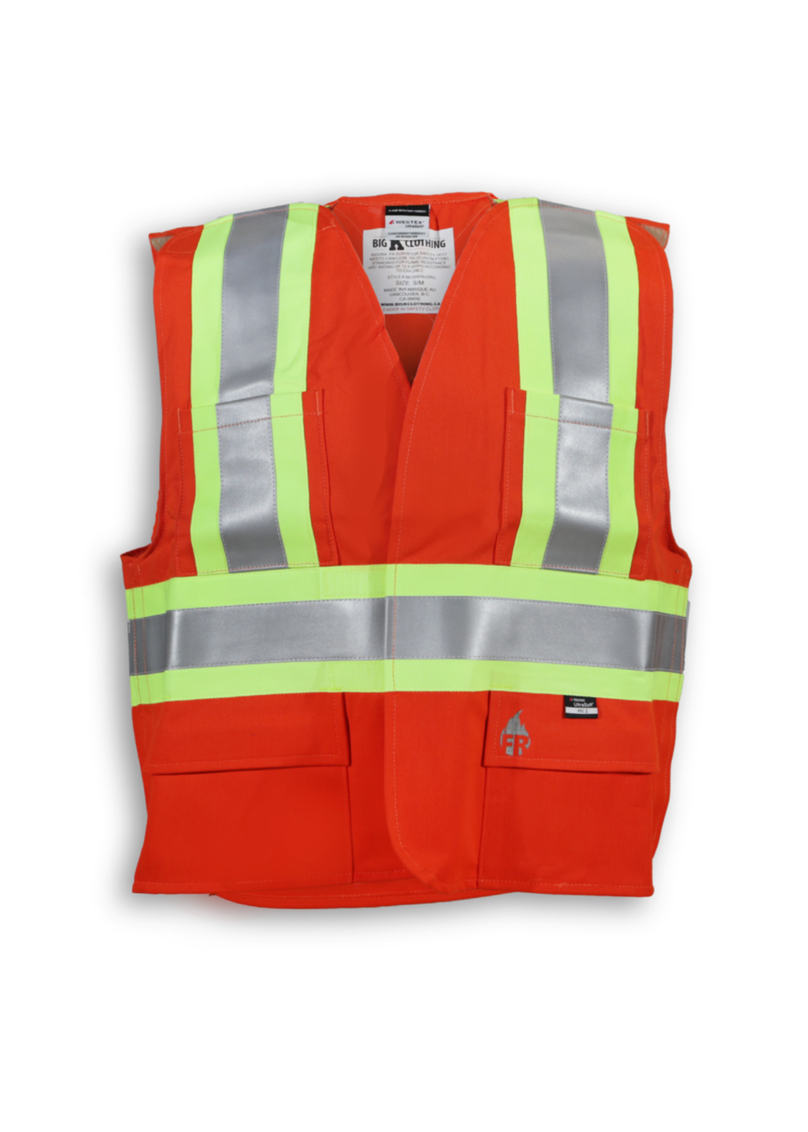 Big K Clothing Big K 100% Polyester Safety Vest