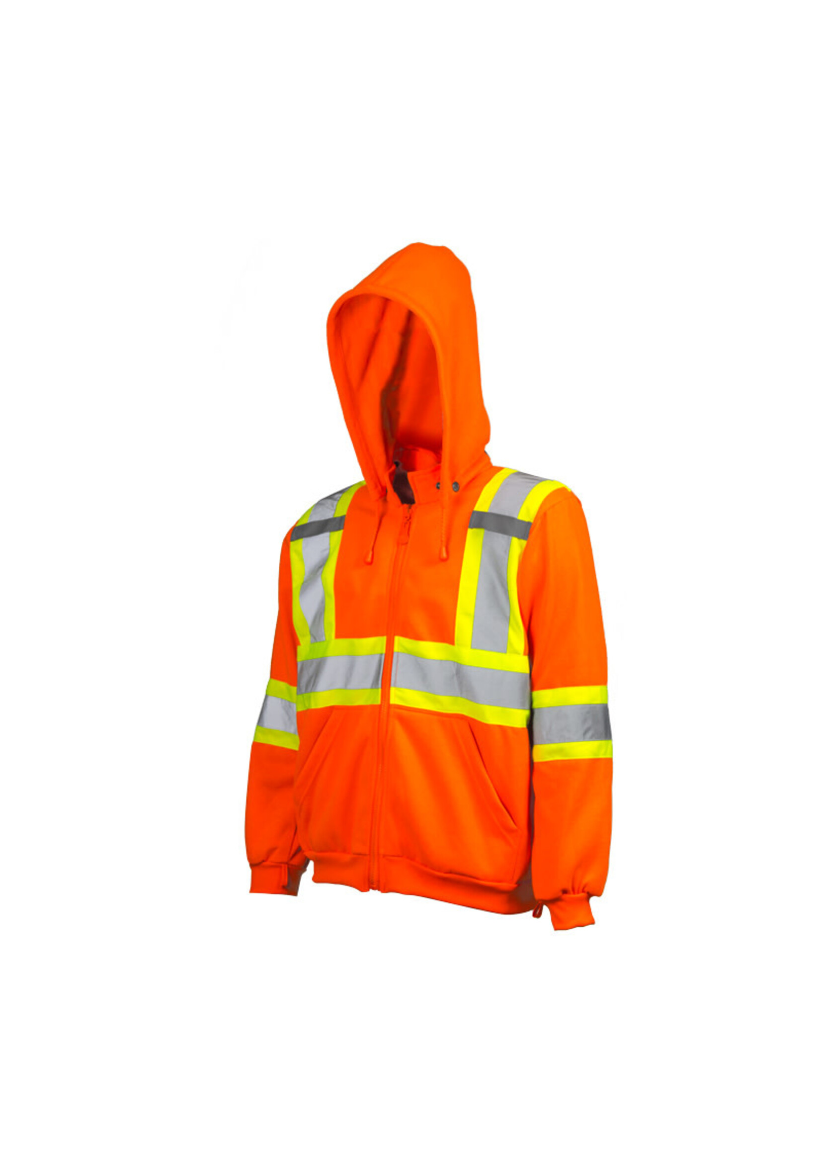 Wasip Traffic Hoodie w/ Detachable Hood, 4″ Refl. Tape