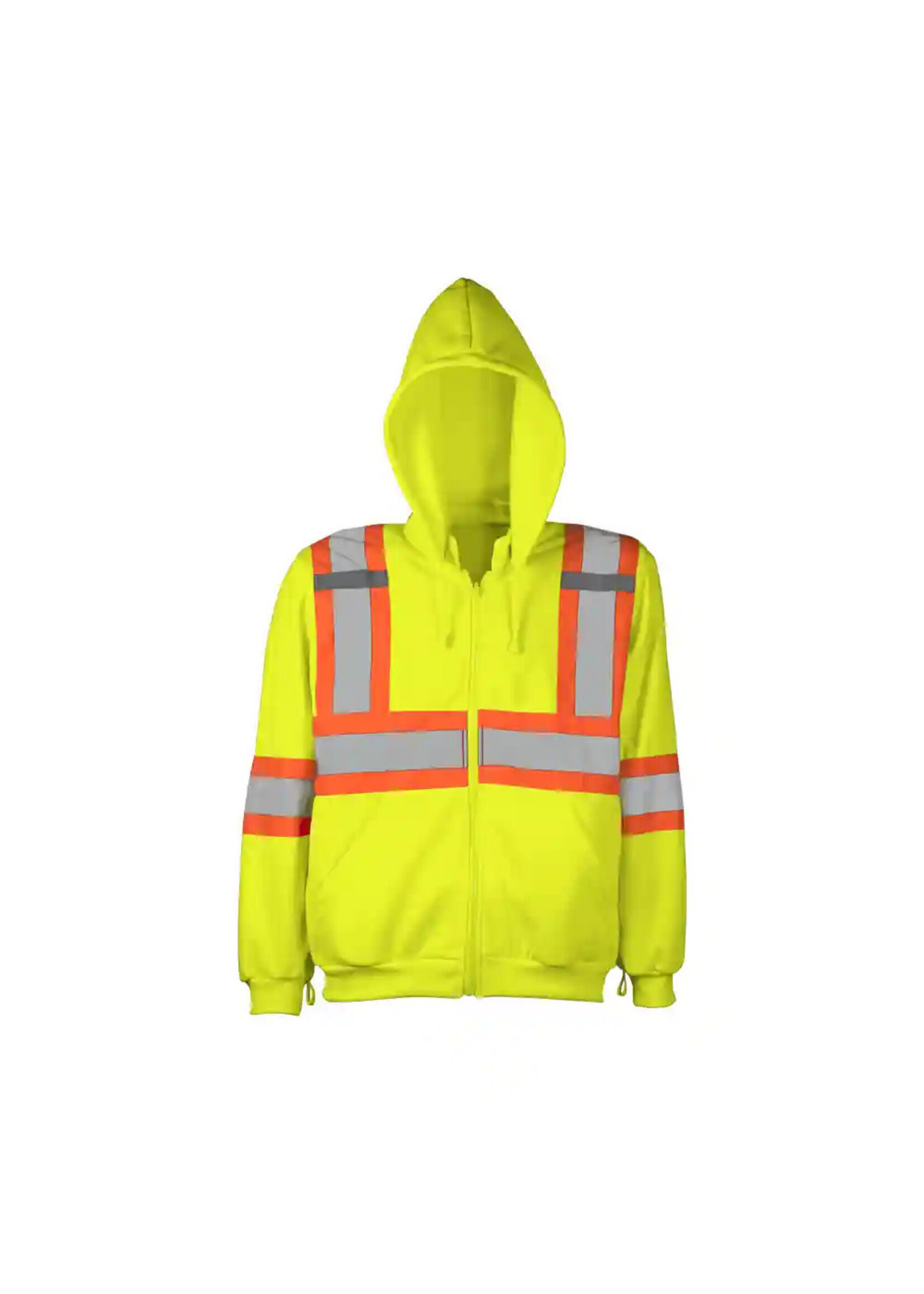 Wasip Traffic Hoodie w/ Detachable Hood, 4″ Refl. Tape