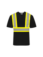 Ground Force Ground Force Short Sleeve Cotton Traffic T-Shirt, 4″ Refl. Tape