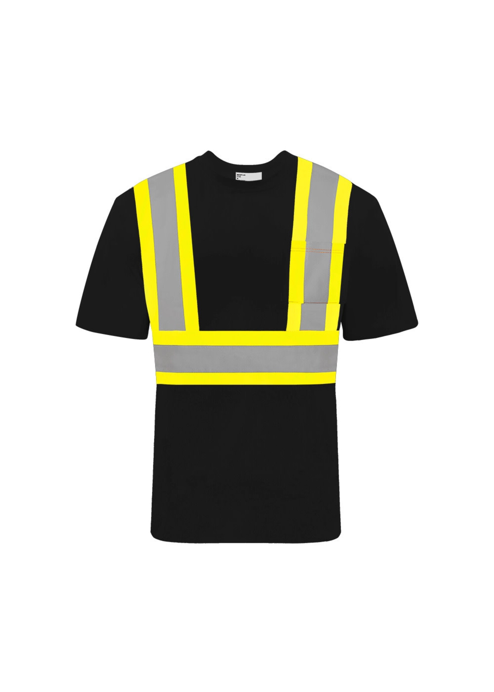 Ground Force Ground Force Short Sleeve Cotton Traffic T-Shirt, 4″ Refl. Tape