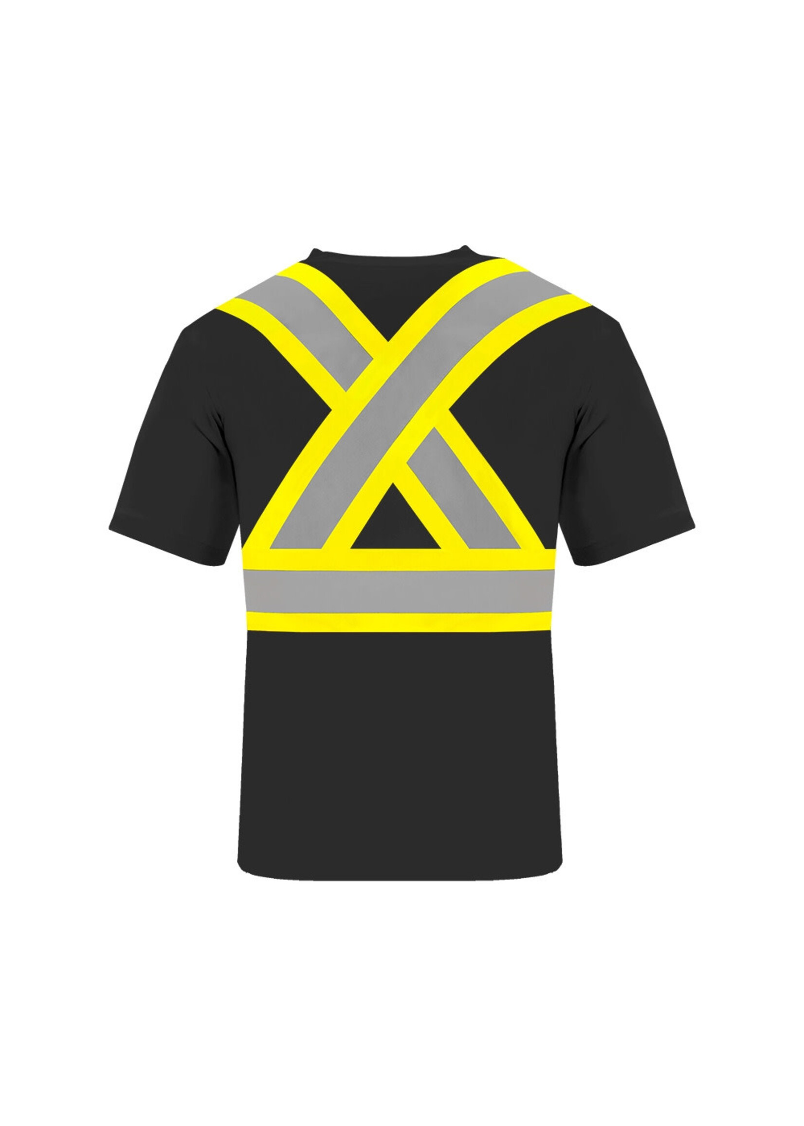 Ground Force Ground Force Short Sleeve Cotton Traffic T-Shirt, 4″ Refl. Tape