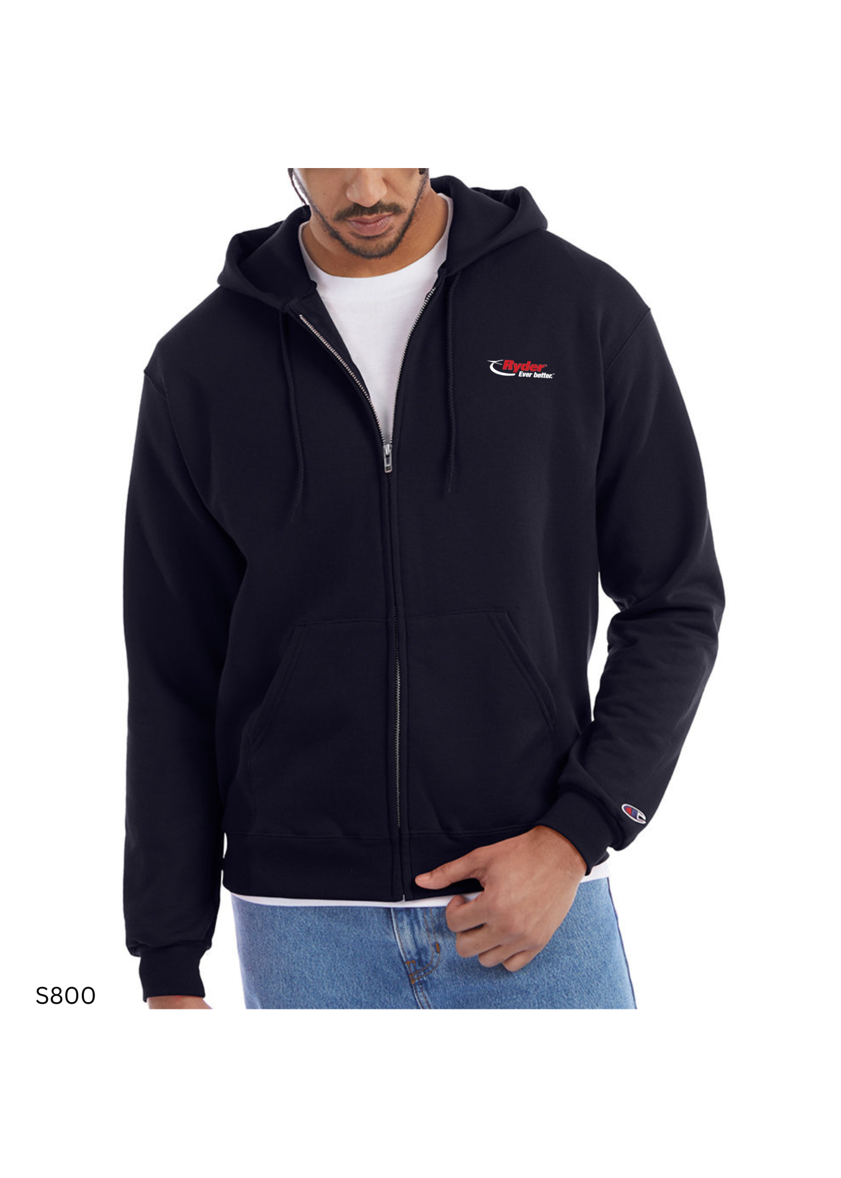 Champion Champion Adult Powerblend® Full-Zip Hooded Sweatshirt - Ryder Logo