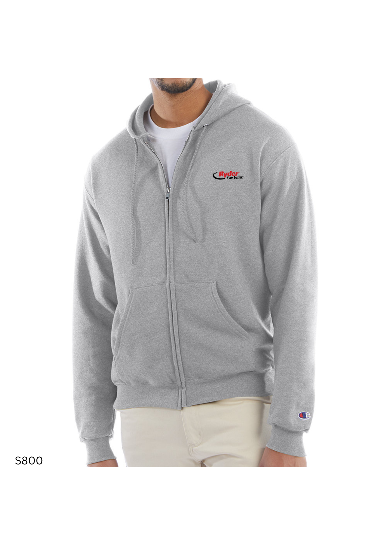 Champion Champion Adult Powerblend® Full-Zip Hooded Sweatshirt - Ryder Logo