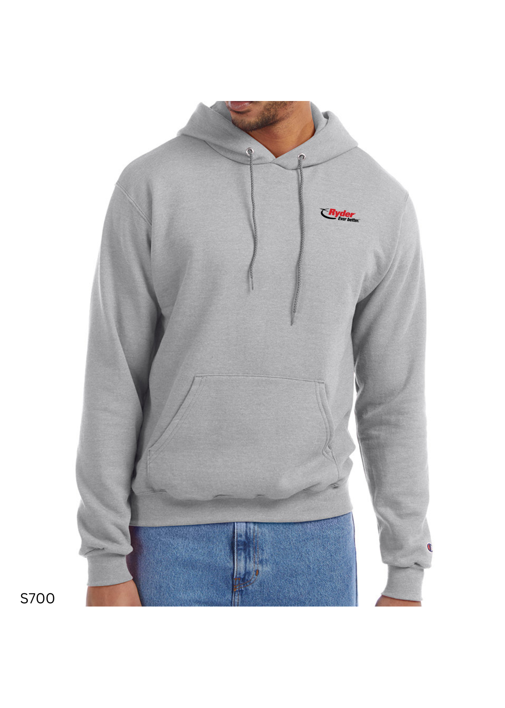 Champion Champion Adult Powerblend® Pullover Hooded Sweatshirt - Ryder Logo