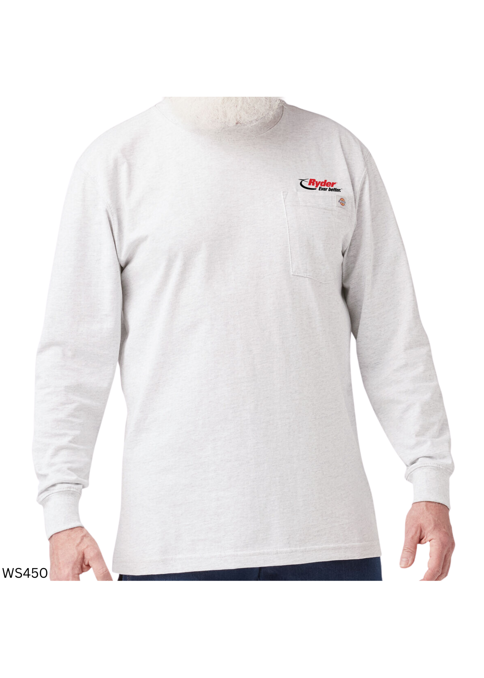 Dickies Dickies Heavyweight Long Sleeve Pocket T-Shirt - Ryder Logo