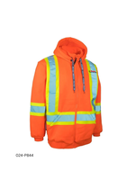 Forcefield Forcefield Deluxe Hi Vis Safety Hoodie, Detachable Hood - Ryder Logo