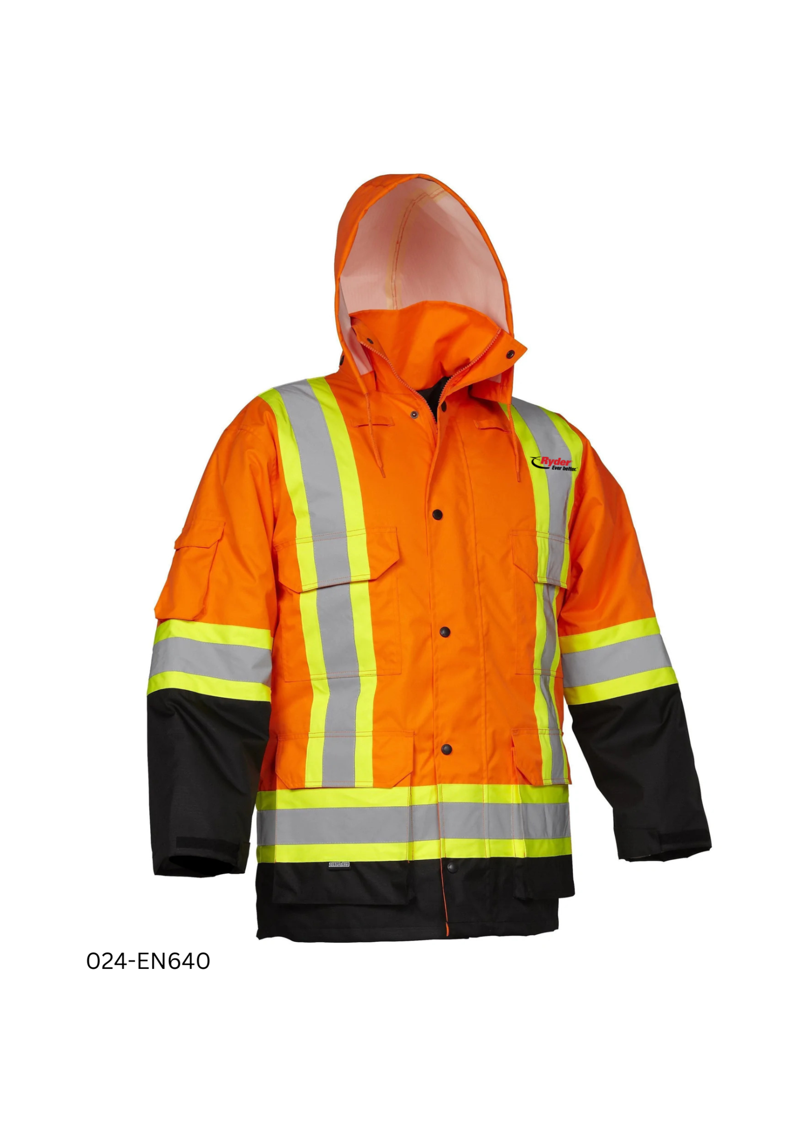 Forcefield Forcefield Hi Vis Safety Winter Cargo Parka - Ryder Logo