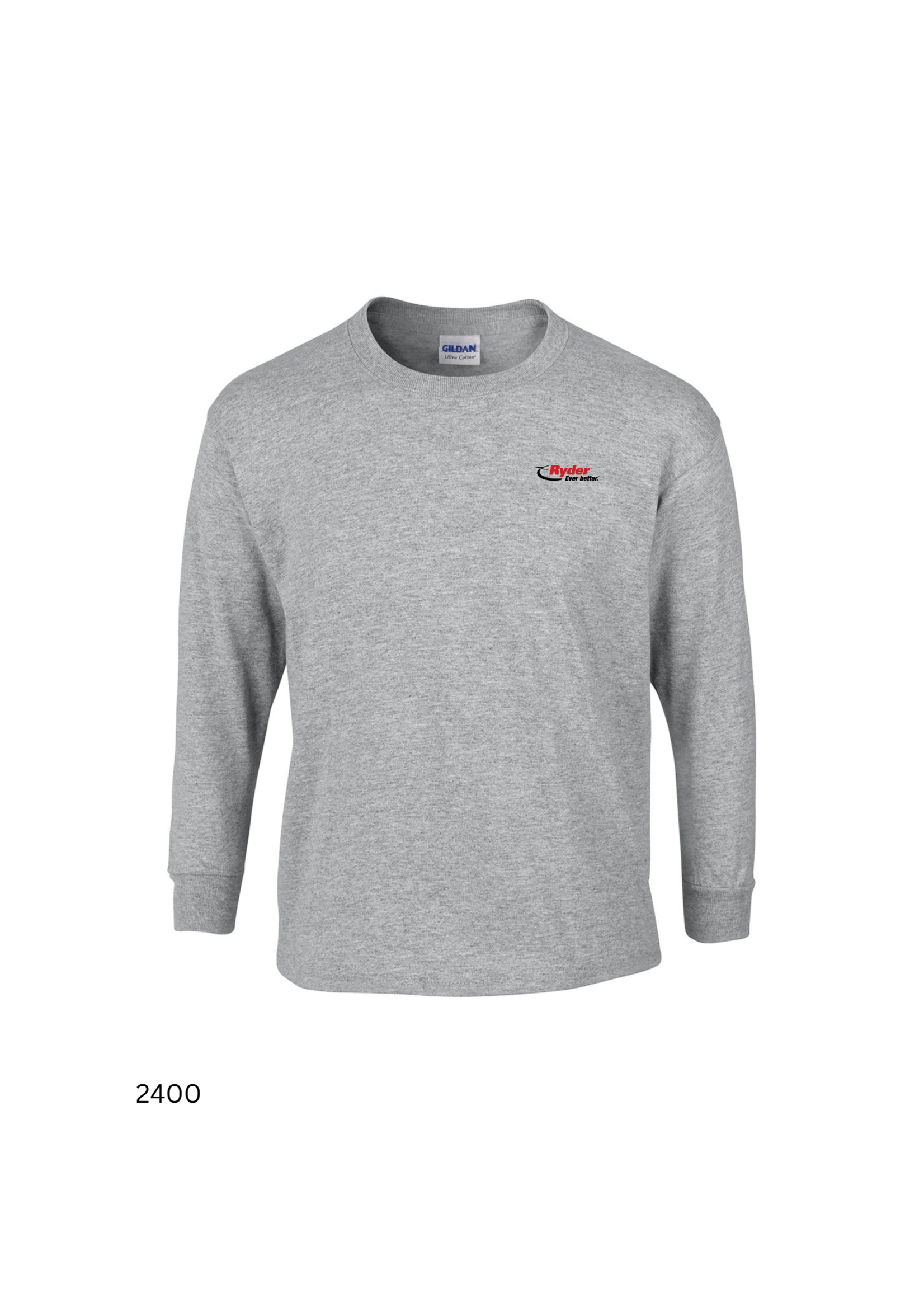 Gildan Gildan® Ultra Cotton® Long Sleeve T-shirt - Ryder Logo