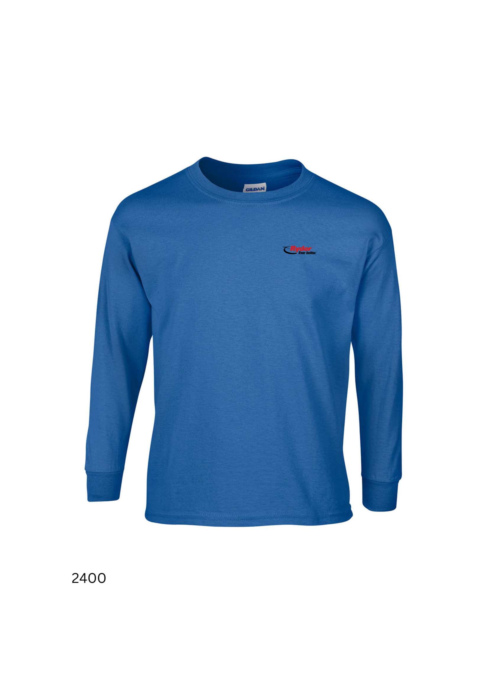 Gildan Gildan® Ultra Cotton® Long Sleeve T-shirt - Ryder Logo