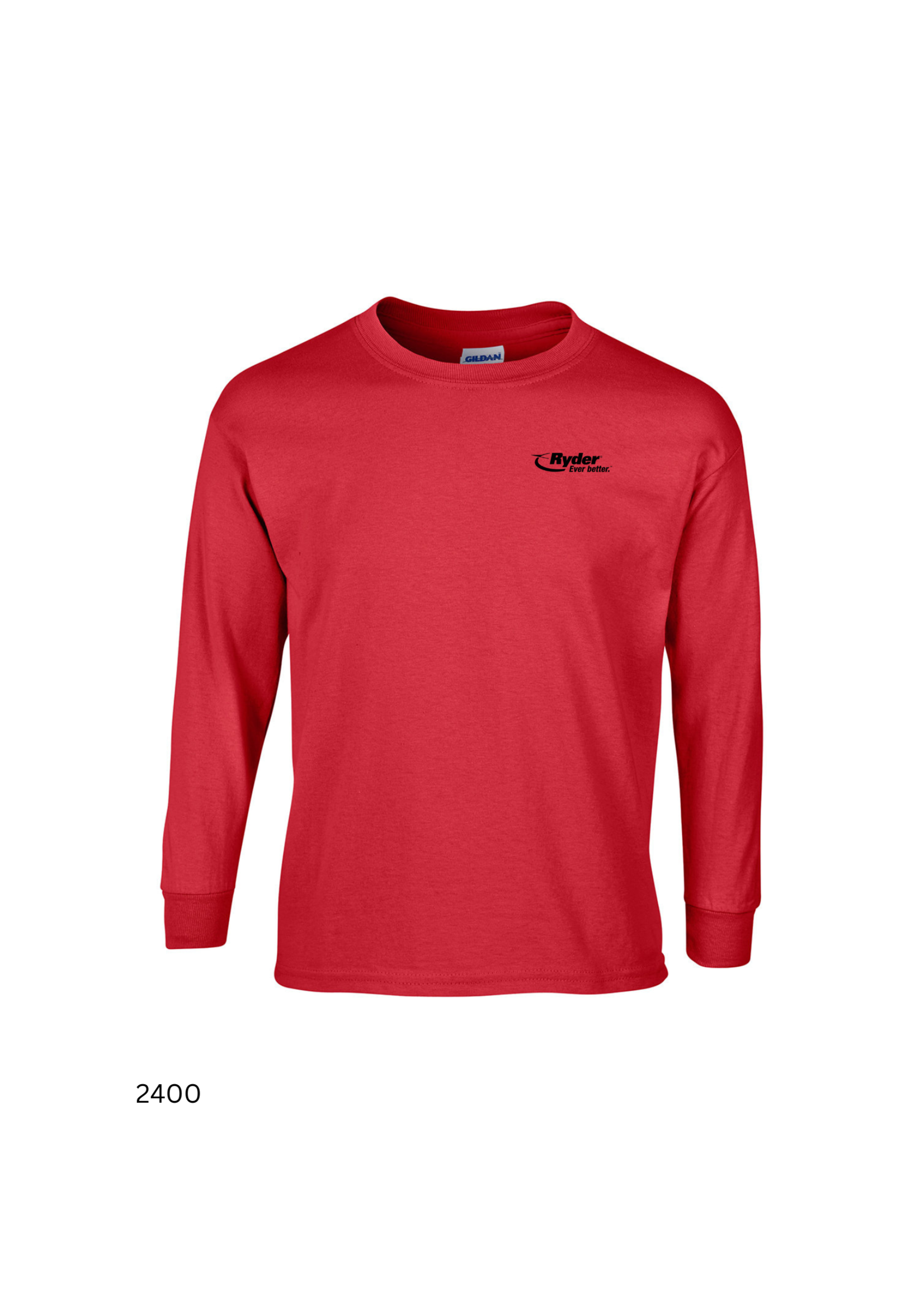Gildan Gildan® Ultra Cotton® Long Sleeve T-shirt - Ryder Logo