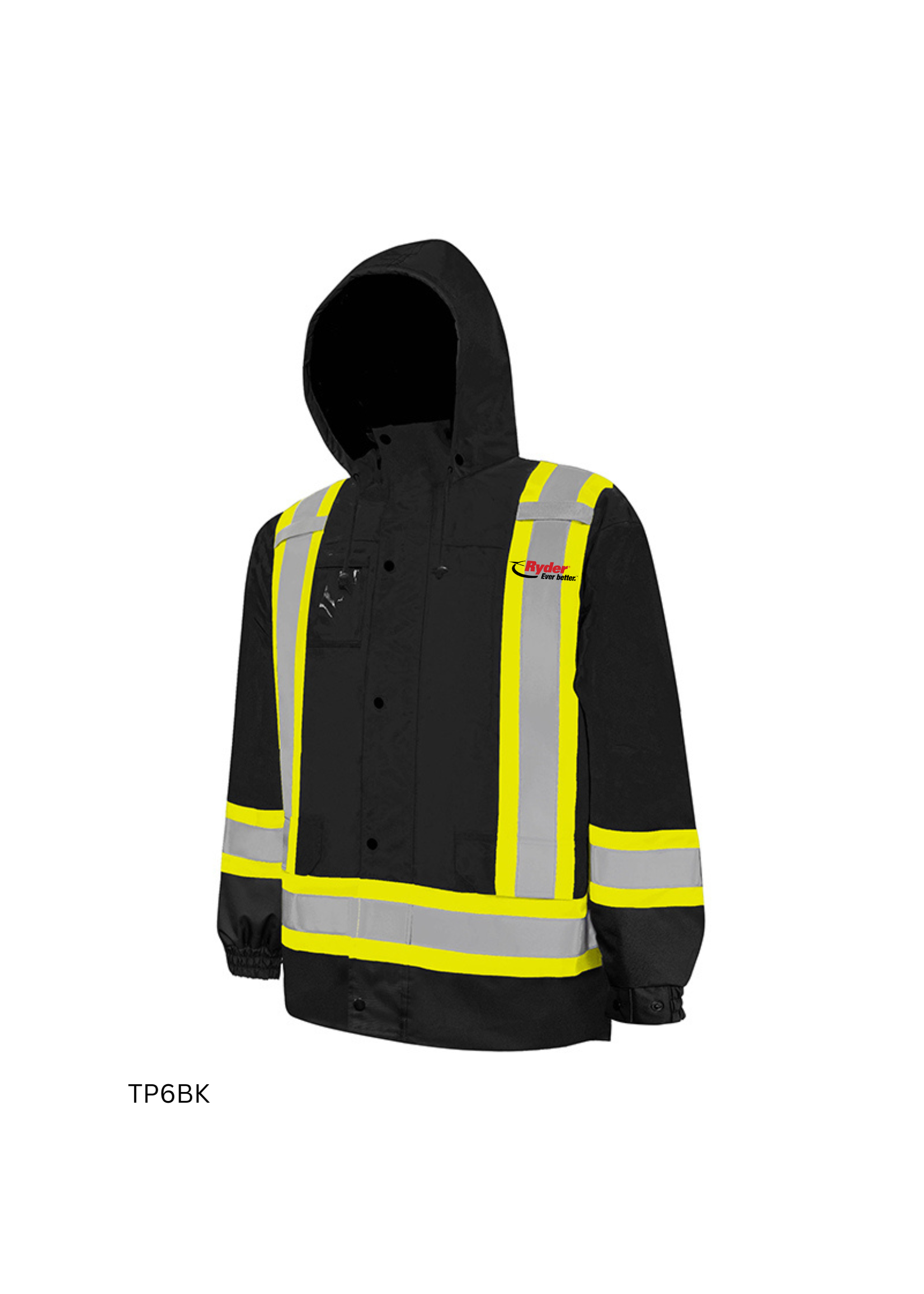 Ground Force Ground Force 6-In-1 Winter Traffic Parka, 4″ Refl. Tape - Ryder Logo