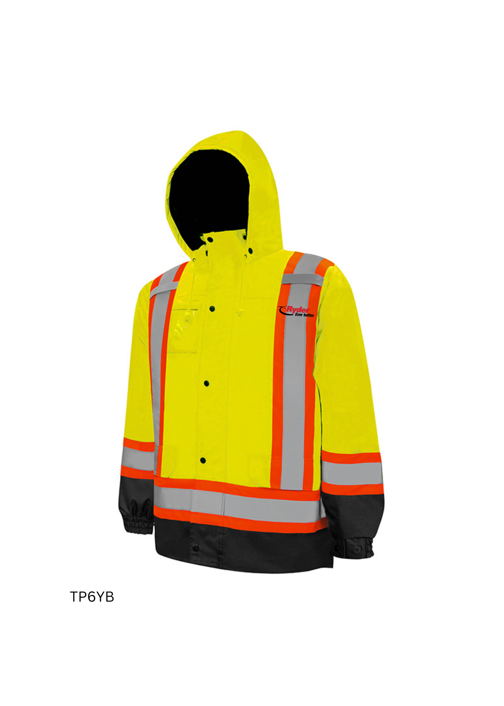 Ground Force Ground Force 6-In-1 Winter Traffic Parka, 4″ Refl. Tape - Ryder Logo