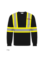 Ground Force Ground Force Long Sleeve Polyester Traffic T-Shirt, 4″ Refl. Tape - Ryder Logo