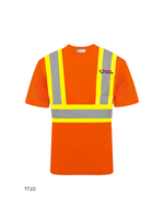 Ground Force Ground Force Short Sleeve Polyester Traffic T-Shirt, 4″ Refl. Tape - Ryder Logo