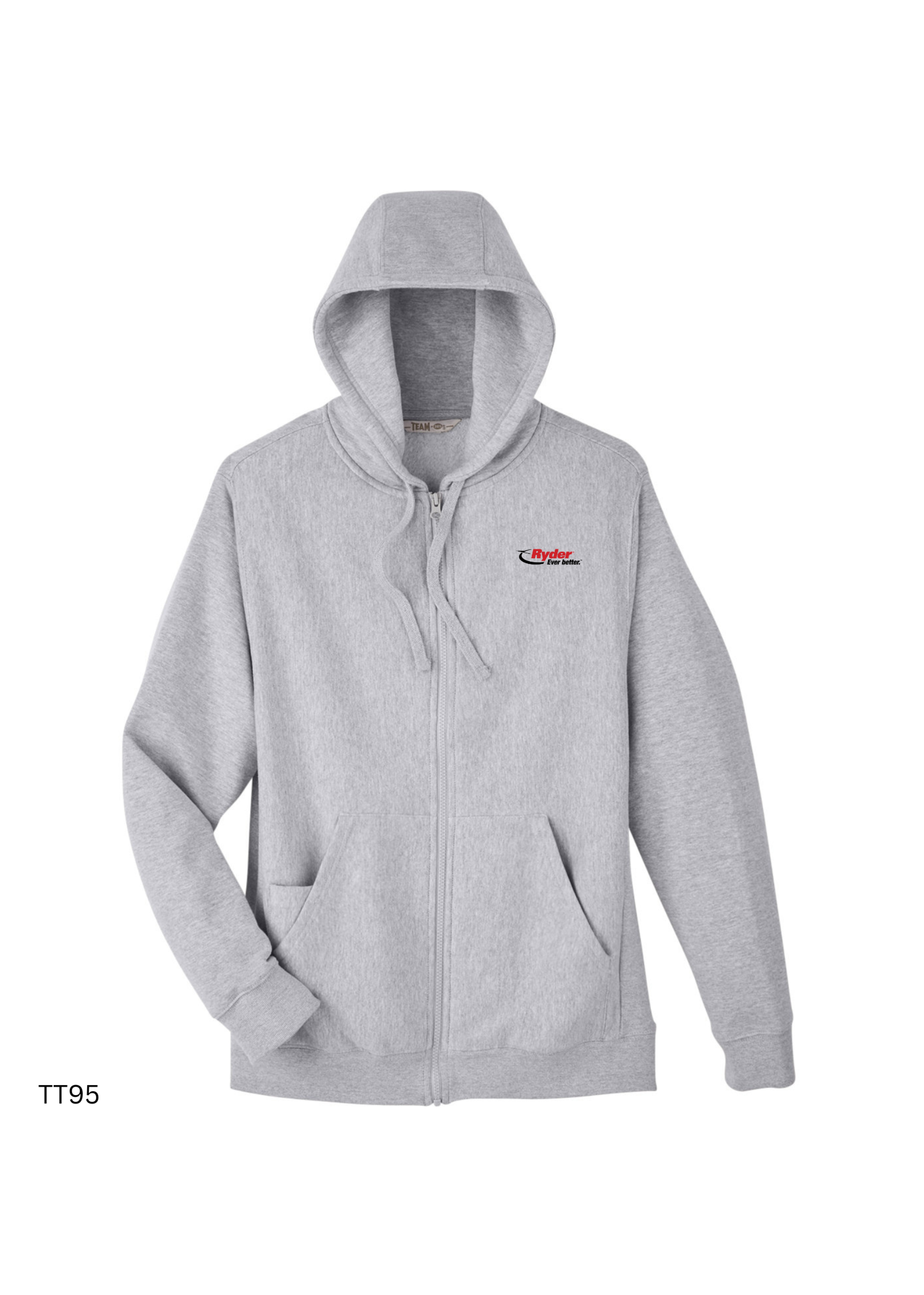 Team 365 Team 365 Men's Zone HydroSport™ Heavyweight Full-Zip Hooded Sweatshirt - Ryder Logo