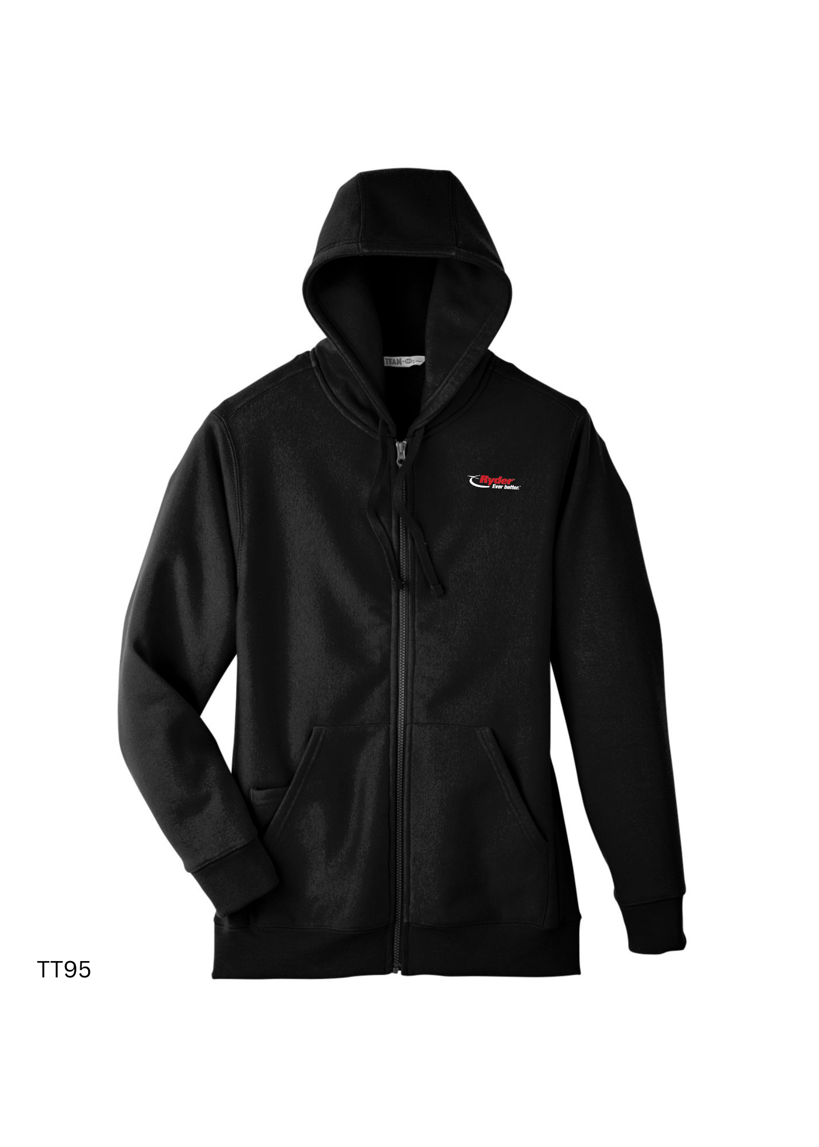 Team 365 Team 365 Men's Zone HydroSport™ Heavyweight Full-Zip Hooded Sweatshirt - Ryder Logo