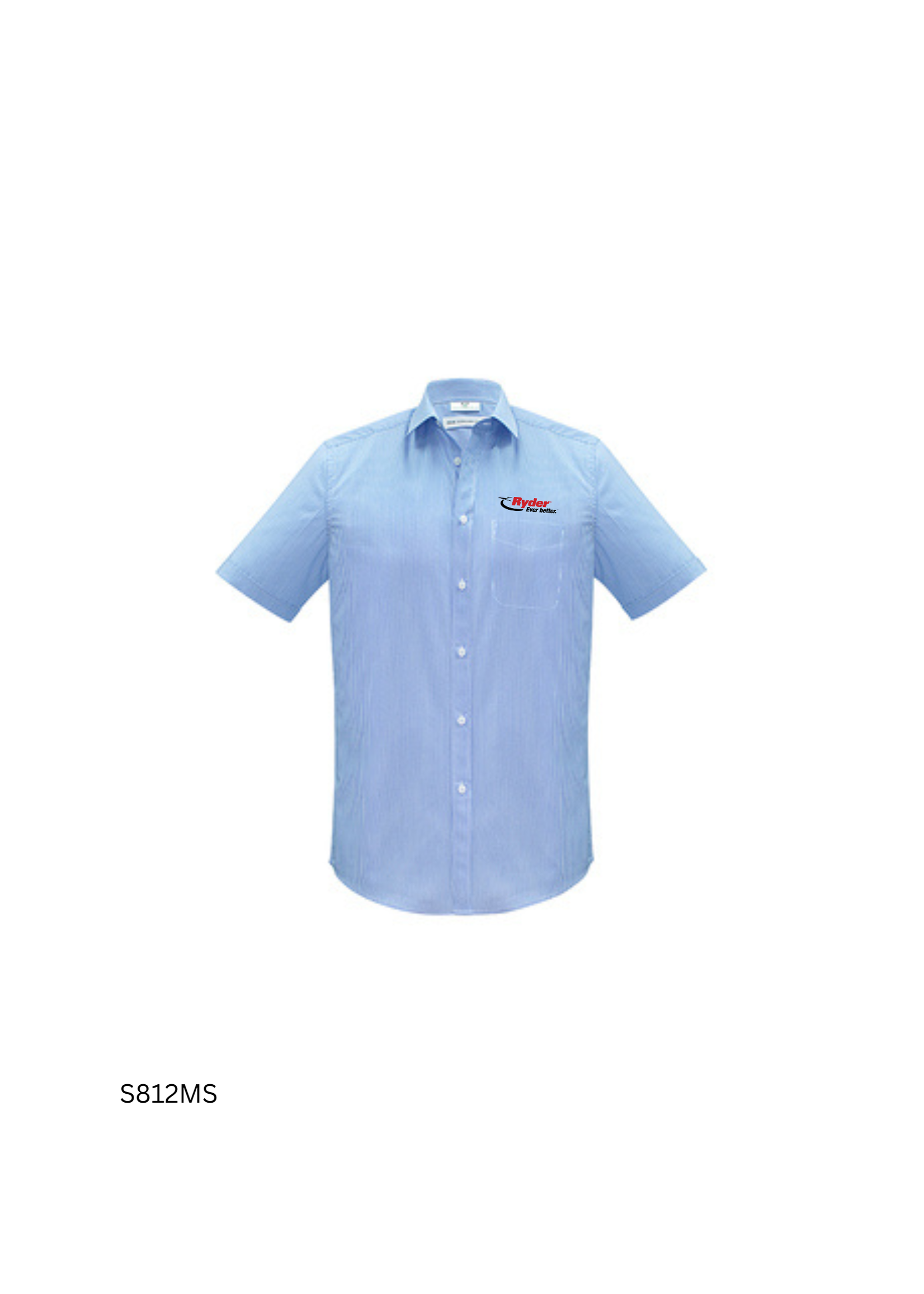 Biz Collection Biz Collection Men's Euro Short Sleeve Shirt - Ryder Logo