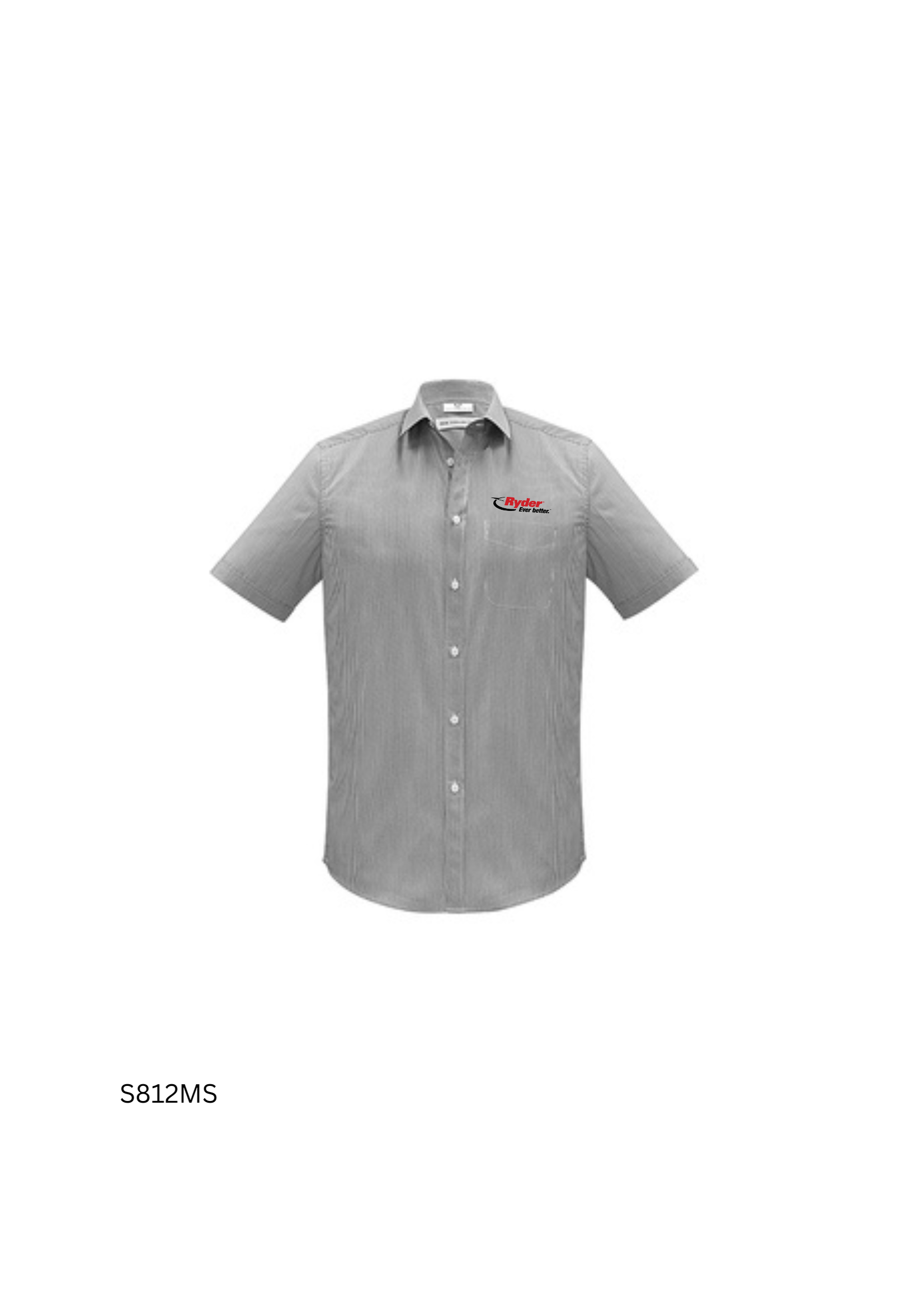 Biz Collection Biz Collection Men's Euro Short Sleeve Shirt - Ryder Logo