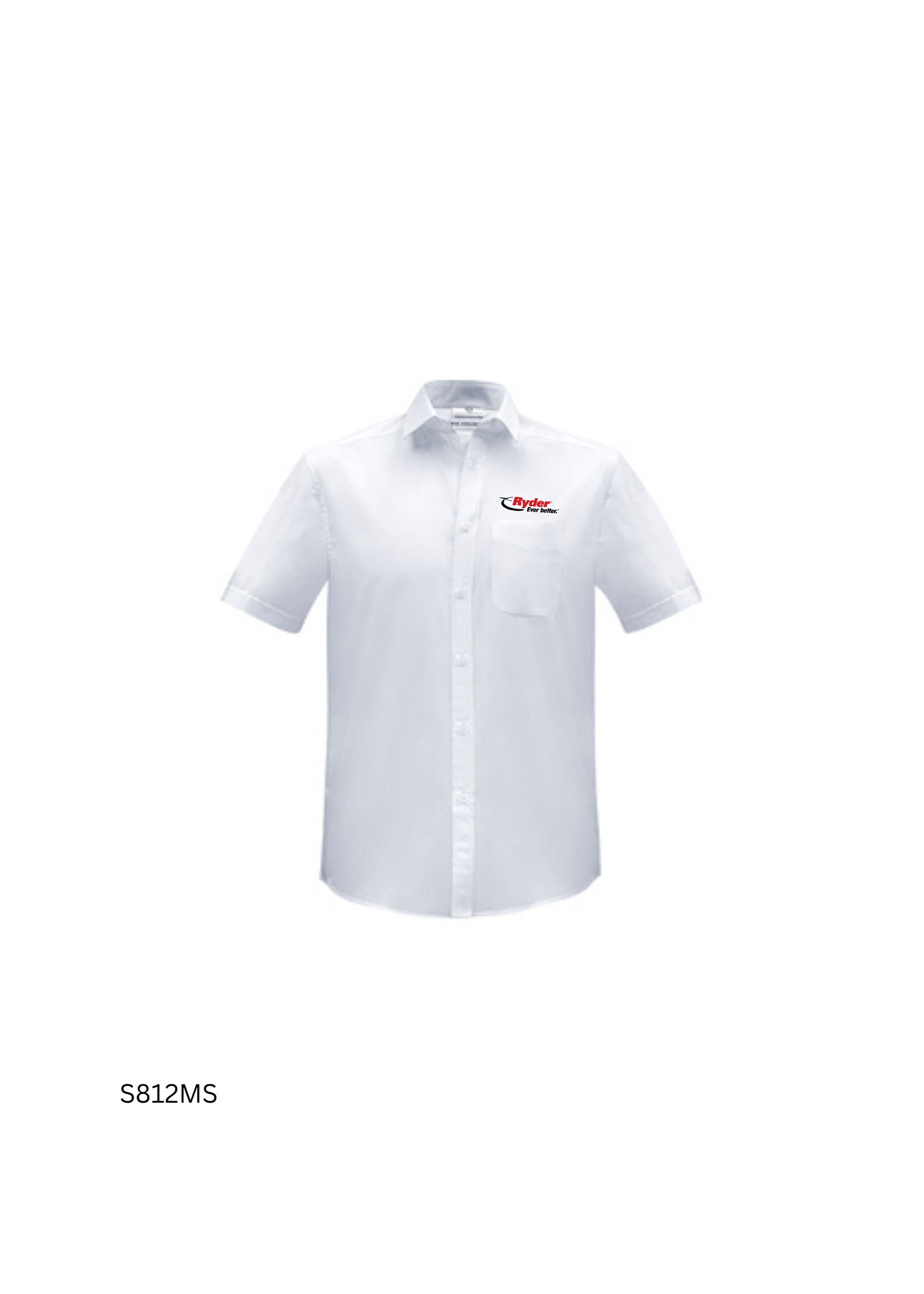 Biz Collection Biz Collection Men's Euro Short Sleeve Shirt - Ryder Logo