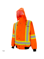 Ground Force Ground Force 6-In-1 Winter Traffic Jacket, 4″ Refl. Tape - Ryder Logo