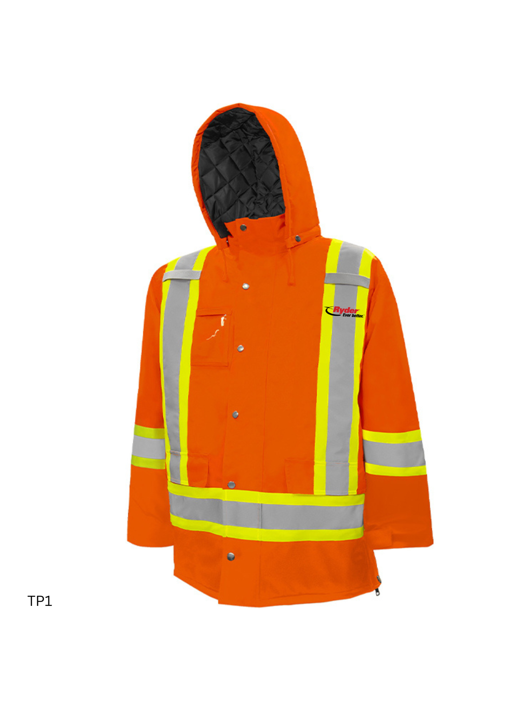 Ground Force Ground Force Winter Traffic Parka, 4″ Refl. Tape - Ryder Logo