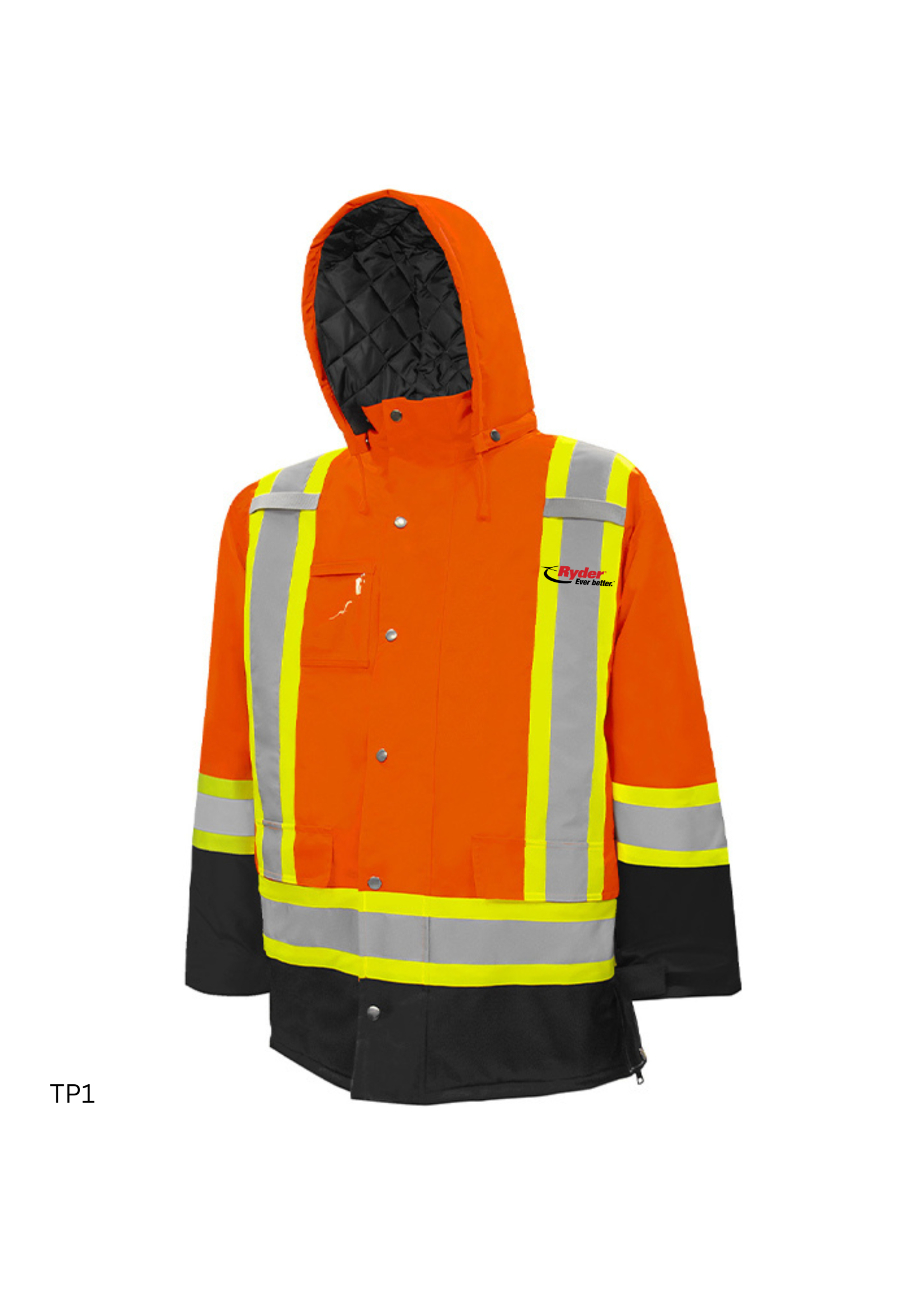 Ground Force Ground Force Winter Traffic Parka, 4″ Refl. Tape - Ryder Logo