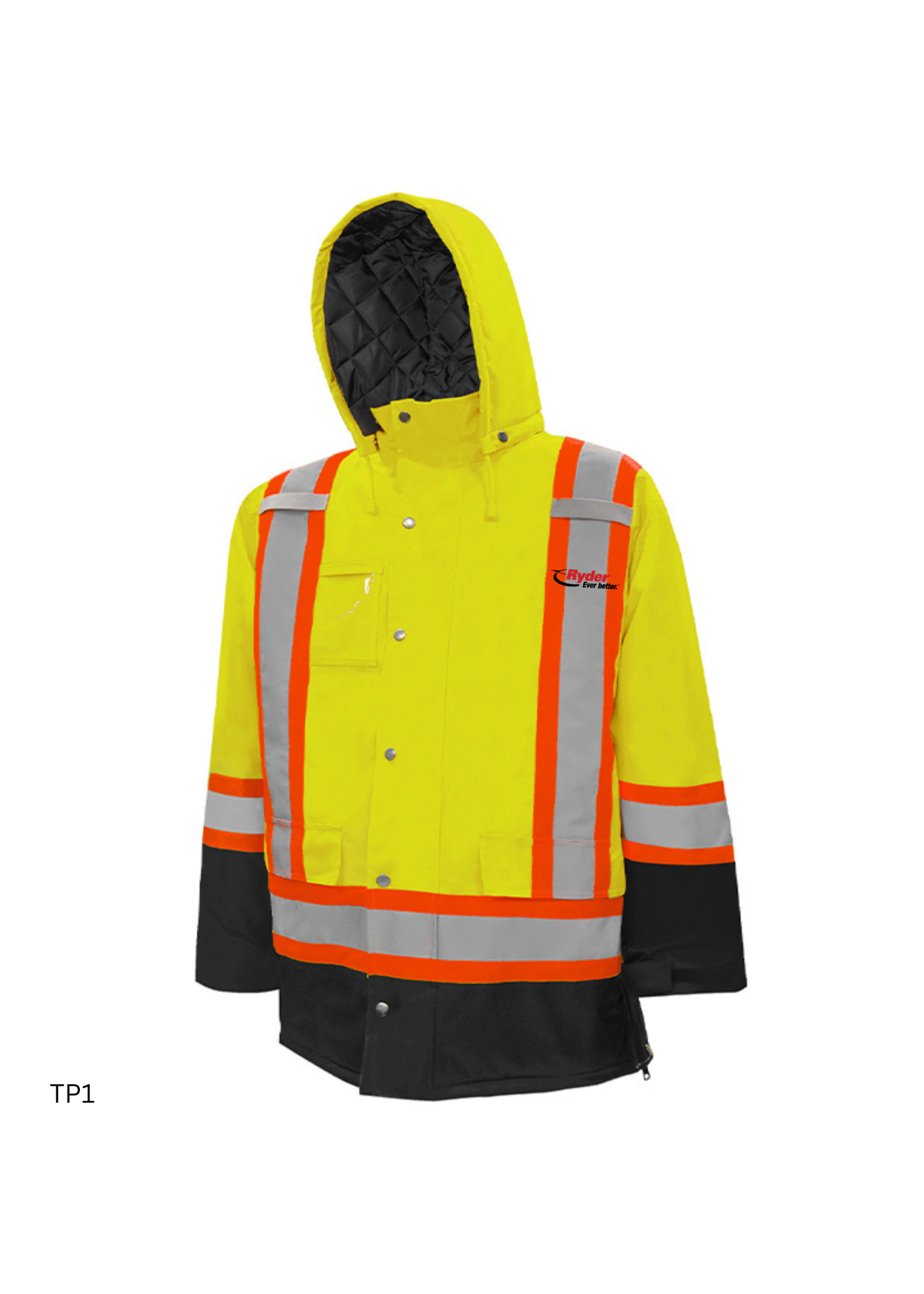 Ground Force Ground Force Winter Traffic Parka, 4″ Refl. Tape - Ryder Logo