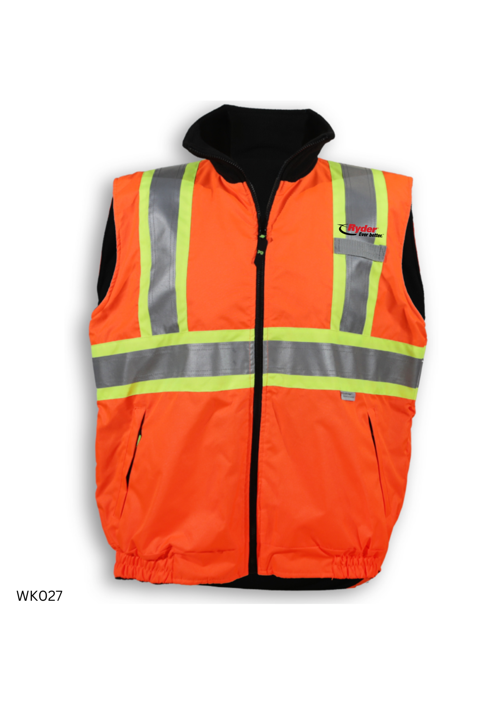 Big K Clothing Big K Clothing Orange Reversible Safety Vest - Ryder Logo