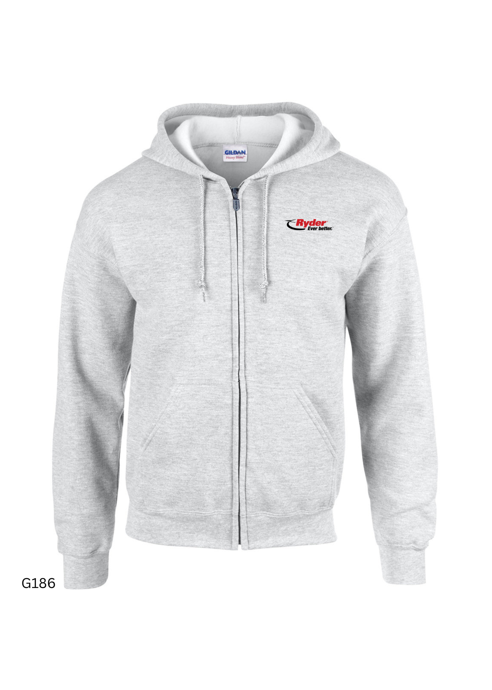 Gildan Gildan Adult Heavy Blend™ 8 oz., 50/50 Full-Zip Hooded Sweatshirt - Ryder Logo