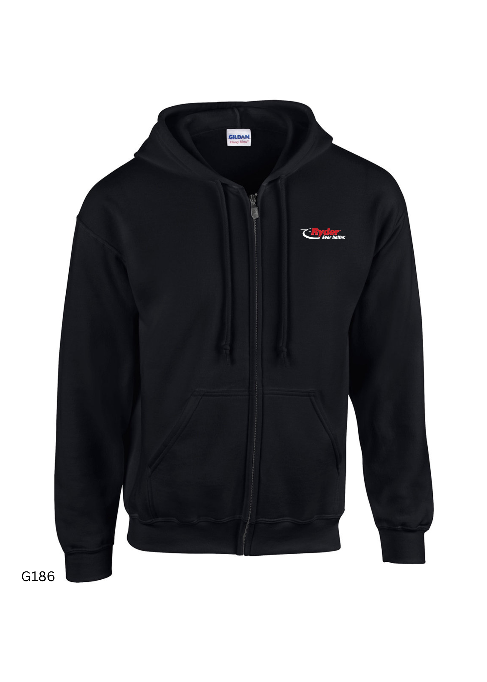 Gildan Gildan Adult Heavy Blend™ 8 oz., 50/50 Full-Zip Hooded Sweatshirt - Ryder Logo