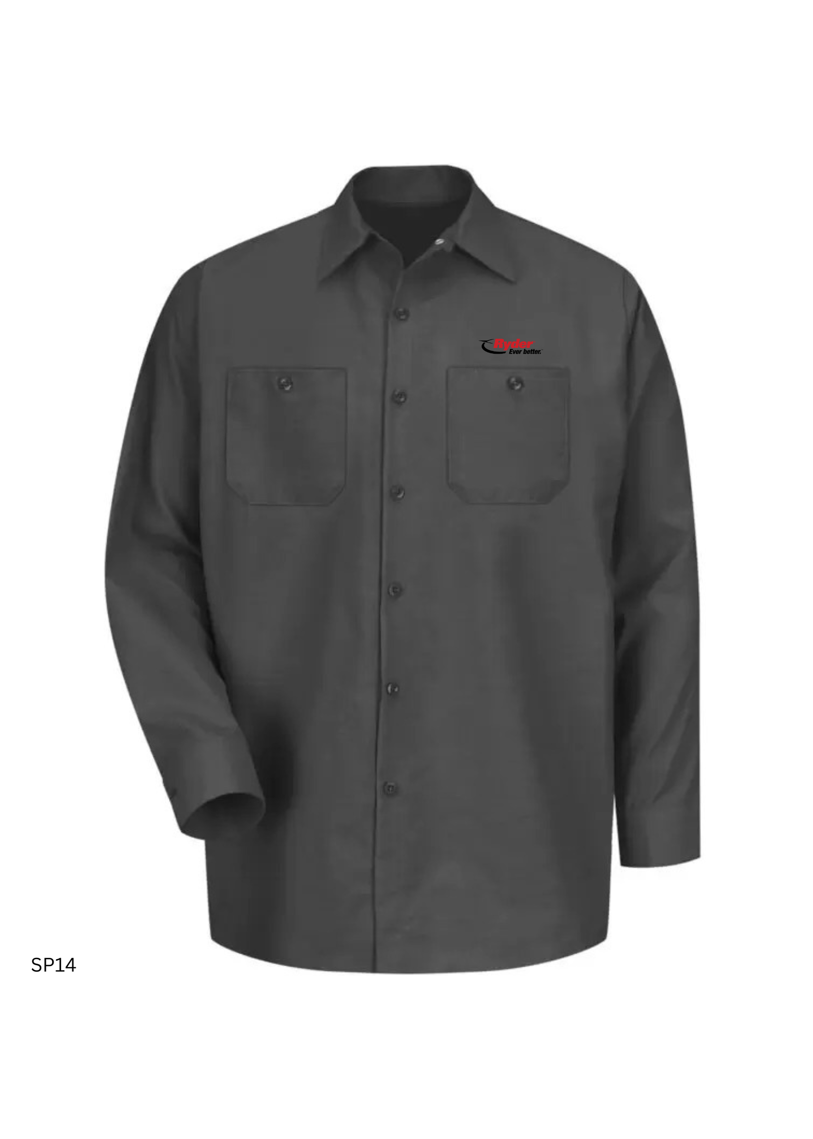 Red Kap RED KAP® Industrial Long Sleeve Work Shirt - Ryder Logo