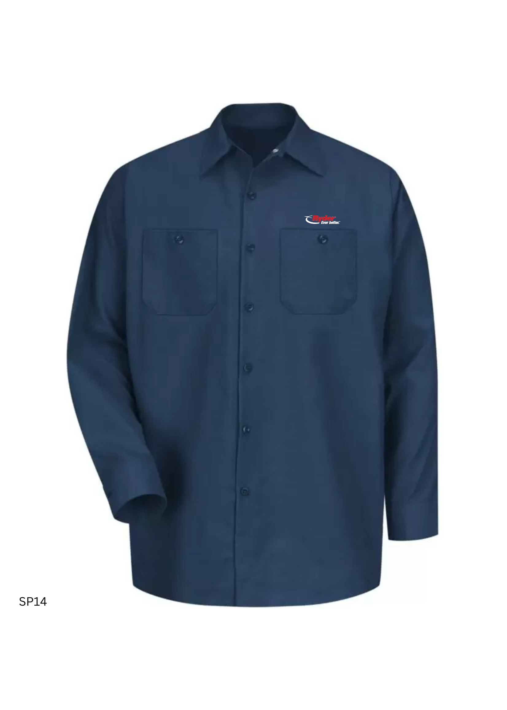 Red Kap RED KAP® Industrial Long Sleeve Work Shirt - Ryder Logo