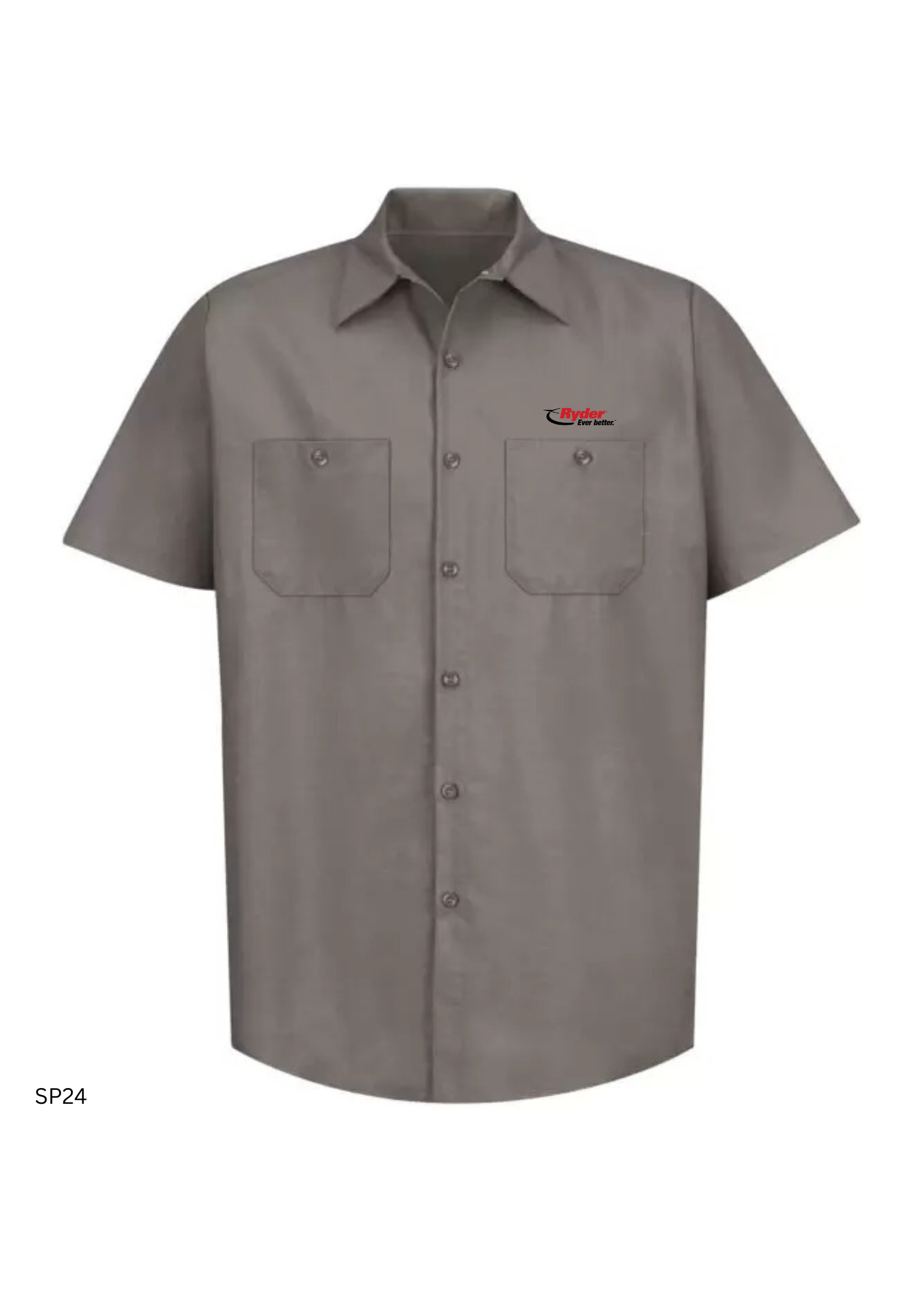 Red Kap RED KAP® Industrial Short Sleeve Work Shirt - Ryder Logo