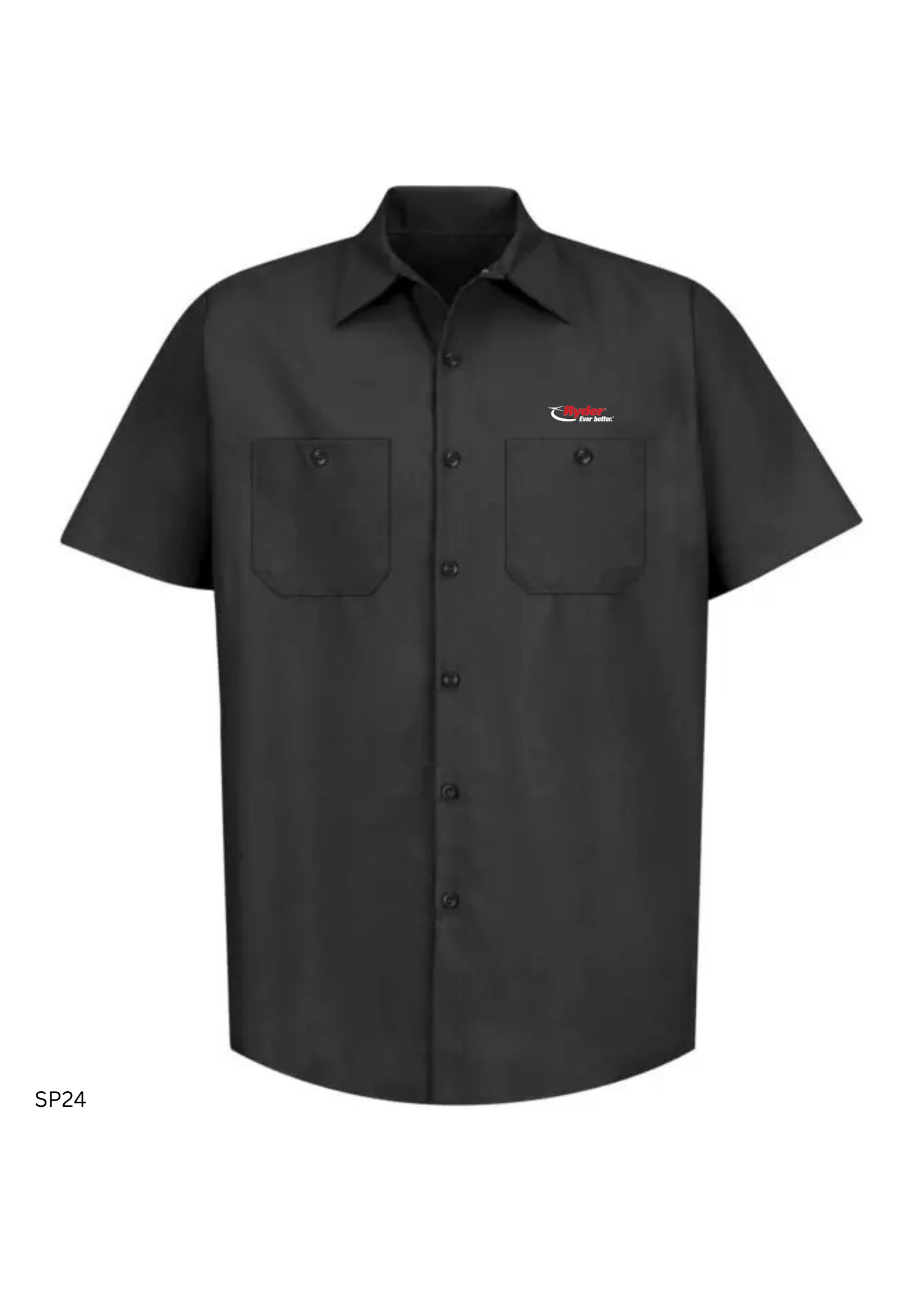 Red Kap RED KAP® Industrial Short Sleeve Work Shirt - Ryder Logo