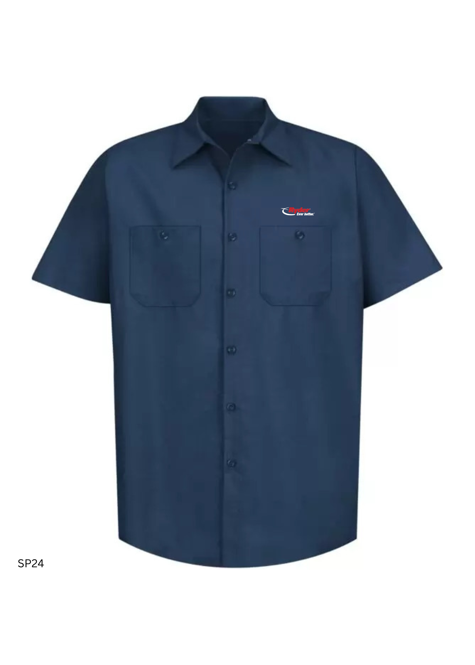 Red Kap RED KAP® Industrial Short Sleeve Work Shirt - Ryder Logo