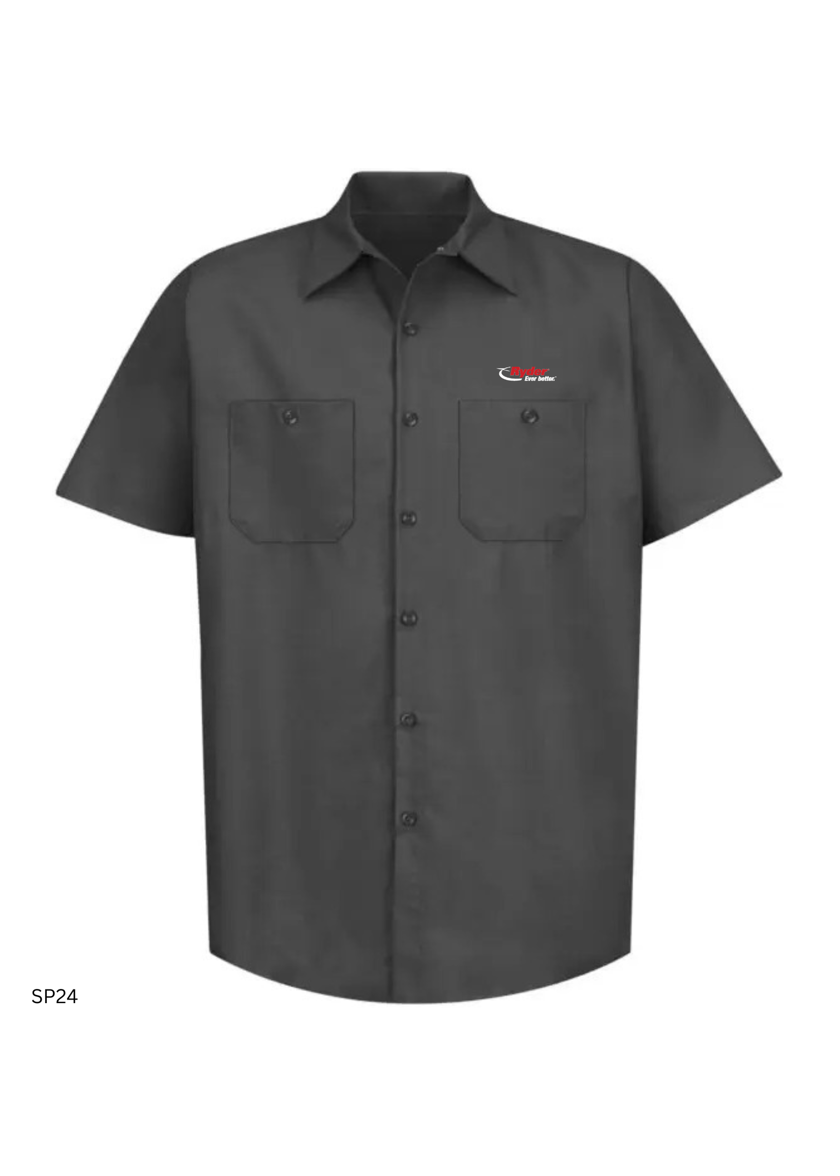 Red Kap RED KAP® Industrial Short Sleeve Work Shirt - Ryder Logo