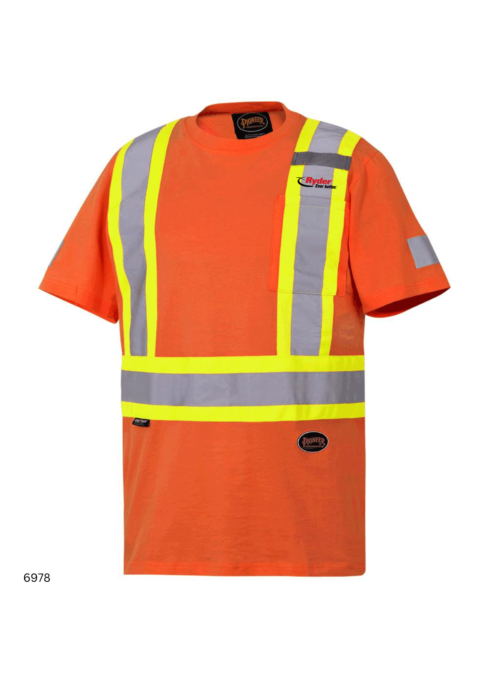 Pioneer Pioneer Cotton Safety T-shirt - Ryder Logo