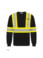 Ground Force Ground Force Long Sleeve Cotton Traffic T-Shirt, 4″ Refl. Tape - Ryder Logo