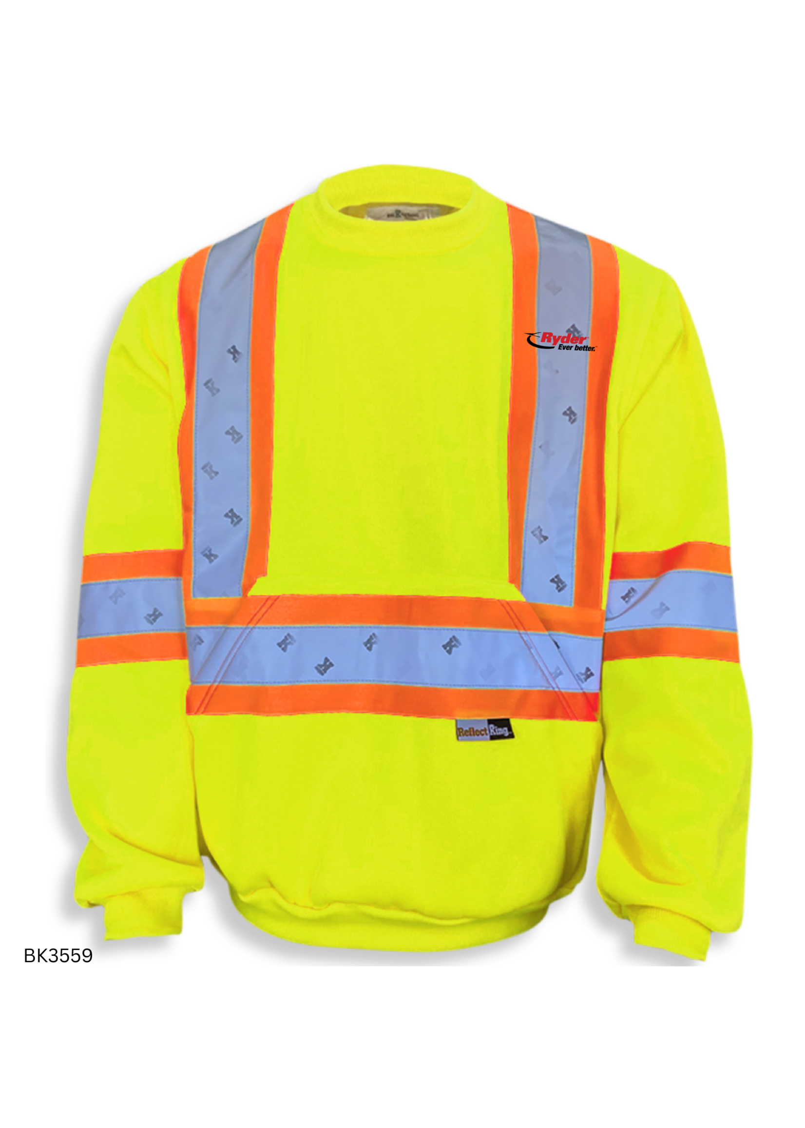 Big K Clothing Big K Clothing 11oz Polyester Microfleece Crewneck Sweatshirt - Ryder Logo